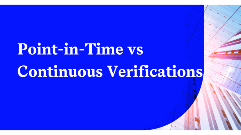 Point-In-Time Vs Continuous Supplier Data Verifications